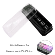 Custom Plastic 6 Cavity Macaron Blister Tray Box Packaging